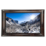 Metal print with Aspen Wood Frame, Front View. Landscape photography by Dan Dunn. Metal print with Aspen Wood Frame, Front View. Landscape photography by Dan Dunn.
