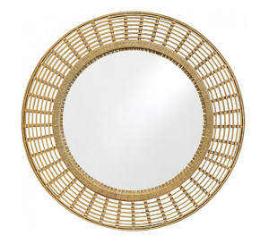 Round Bamboo Mirror