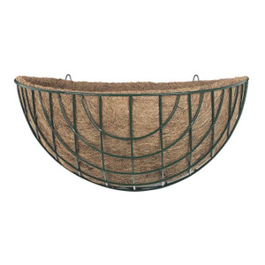 Wall Basket with Liner 40cm - Green