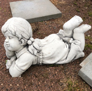 Concrete Girl Lying Down