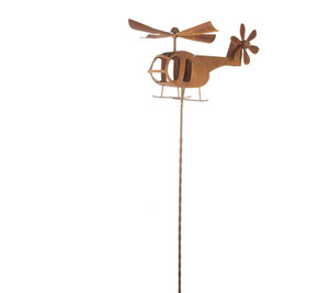 Rust Helicopter Spinner Stake