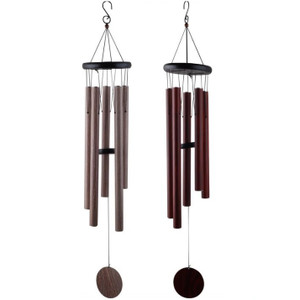 Wood Look Wind Chime - 5 Tube