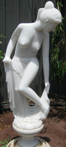 Marble lady drying foot