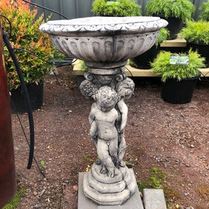 Concrete Cherubs Bird Bath Concrete Cherubs Bird Bath