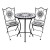 Metal & Mosaic Setting - Table & 2 chairs