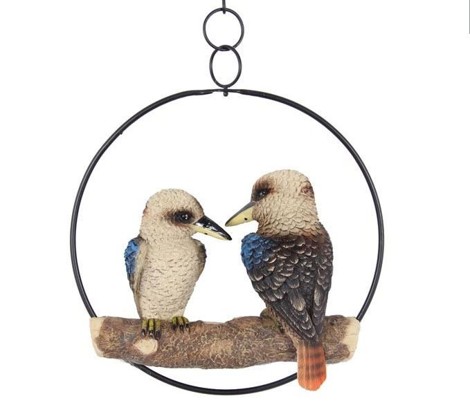 20cm Twin Kookaburras in Ring