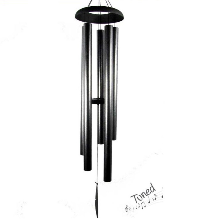 130cm Silver Harmonious Wind Chime - 5 Tube
