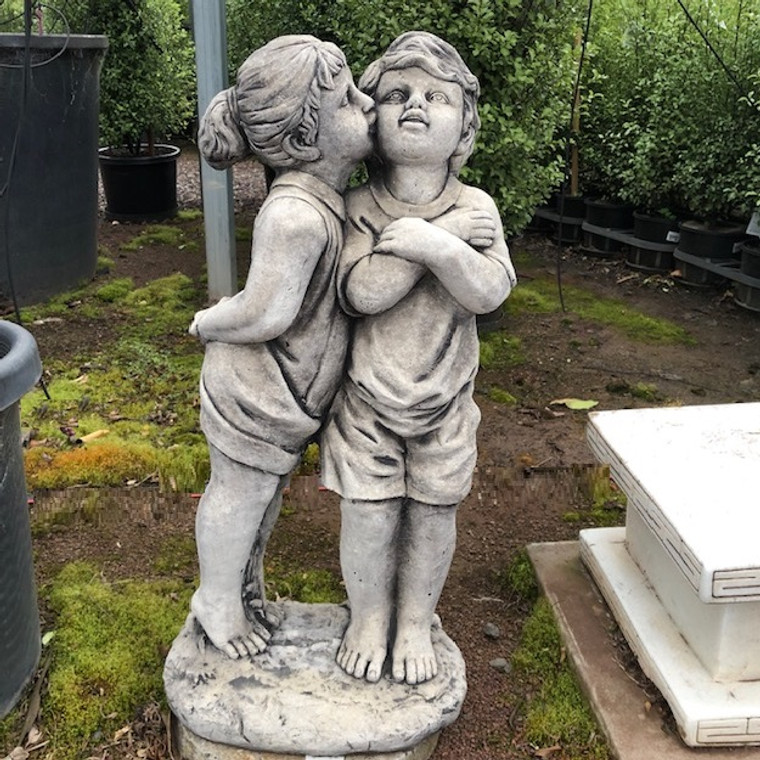 Concrete Girl Kissing Boy