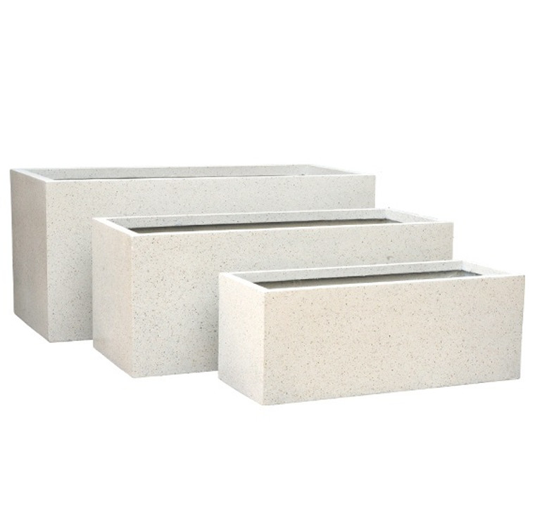 Trough Lightweight - White Terrazzo