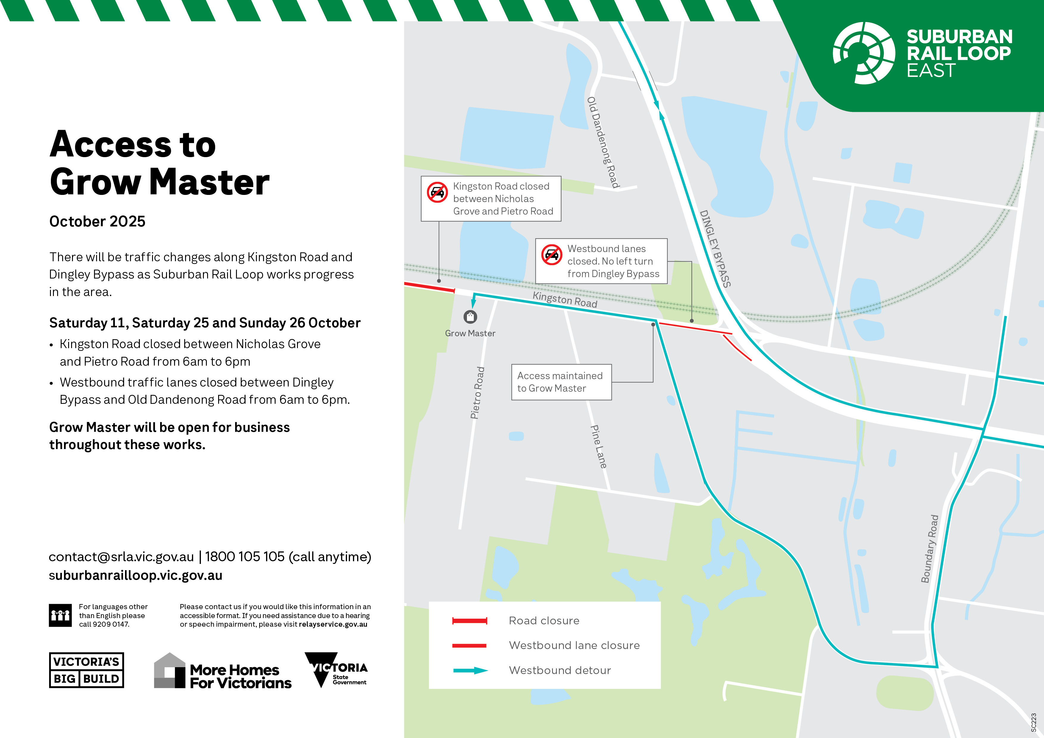Disruption map for Saturday 11, Saturday 25 and Sunday 26 October