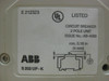 ABB S202UP-K10A S2C-A1U 10A Circuit Breaker 2P 480Y/277 VAC 10kA 10 Amp (EBI0085-10)