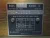 Allen Bradley 512-DAB26 Size 3 Starter 100 Amp Fused Combination Sz3 709-DOD (TK1266-1)