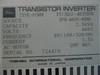 Toshiba ESP-130 VT130G1-4025B0E Transistor Inverter Drive 2 HP 3.5 Amp 460V 3Ph (TK1544-8)