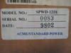 New ACME Standard Power SPWD-1218 Power Supply NIB (TK2017-1)