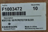 New Emerson F1003472 100 PR Protector Block M307C1100 (YY0858-14)