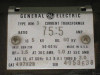 GE 497X28 Current Transformer Type JKM-3 Ratio 75:5 Amp JKM3 CT General Electric (EBI2145-5)