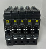 Lot of 5 Square D EGB14020 20A 1 Pole Circuit Breaker 277/240V 1 Pole 20 Amp 1P x5 (EM1973-35)
