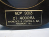 Magnetics and Controls MC# 9313 Current Transformer Ratio 4000:5A CT Magcon (DW0228-12)