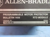 Allen Bradley 1406-R16 Programmable Motor Protector RTD Module 40385-159 (TK3610-2)