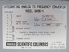 Scientific Columbus 6096-V Integrating Analog to Frequency Converter Esterline (TK4685-5)