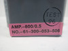 Siemens 61-300-053-506 Current Transformer Ratio 800:0.5 CT (TK5009-10)