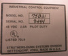 Industrial Control Equipment 75B31 48 VDC Output Module PLC Uticor Rev E2 Red (GA0133-1)