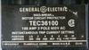 GE 8000 100A Breaker Size 3 Starter 30" MCC Bucket CR206E0 100Amp TECL (BJ0107-13)