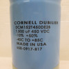 Cornell Dubilier DCM152T450DE2B Capacitor 1,500 uF 450VDC (AH0118-1)