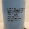 Cornell Dubilier DCM152T450DE2B Capacitor 1,500 uF 450VDC W/ Mounting Bracket (AH0117-17)