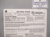 GE TH4323 100A 240V Heavy Duty Fusible Safety Switch Model 10 General Electric (AH0271-1)
