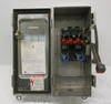 Square D H221DS 30A 240V Safety Switch Disconnect 30 Amp H221-DS Stainless 4X E1 (DW7603-1)