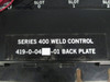 WTC Robotron 4-Slot Back Plate Rack 419-0-0444-01 4190044401 Series 400 Weld (EBI5335-10)