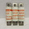NEW Gould Shawmut Amp-Trap A50P100-4 Fuses 100A 500V Form 101 Type 4 (LOT OF 3) (AH1452-10)
