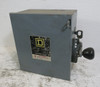 Square D 92251 30A 240V Double Throw Safety Switch Manual Transfer 1PH 2 Pole E1 (DW8404-2)