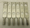 NEW Burndy YAZ4C-2N 2 Hole Crimp Lugs 4 STR 4 AWG Gray Die 346/8 NNB (LOT OF 6) (AH1484-3)