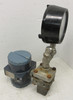 Foxboro 821GM-IS1NL2 Transmitter 50 PSIG + D0135GW Transducer + USG 33020 Gauge (AH1633-1)