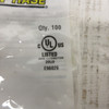 (Qty. 1000) PowerPhase RNB5-5 12-10 AWG, #10 Stud Ring Terminal Non-Insulated (AH1712-12)