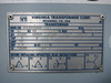 Virginia 1250 kVA 13125-11875 Delta - 4160Y 341250B501 Transformer 12470 1250kVA (PM0527-1)