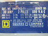 Square D QMB-362-T1 QMB 30 Amp 600 VAC Fusible Branch Switch D2 Series QMB362T1 (TK0273-133)