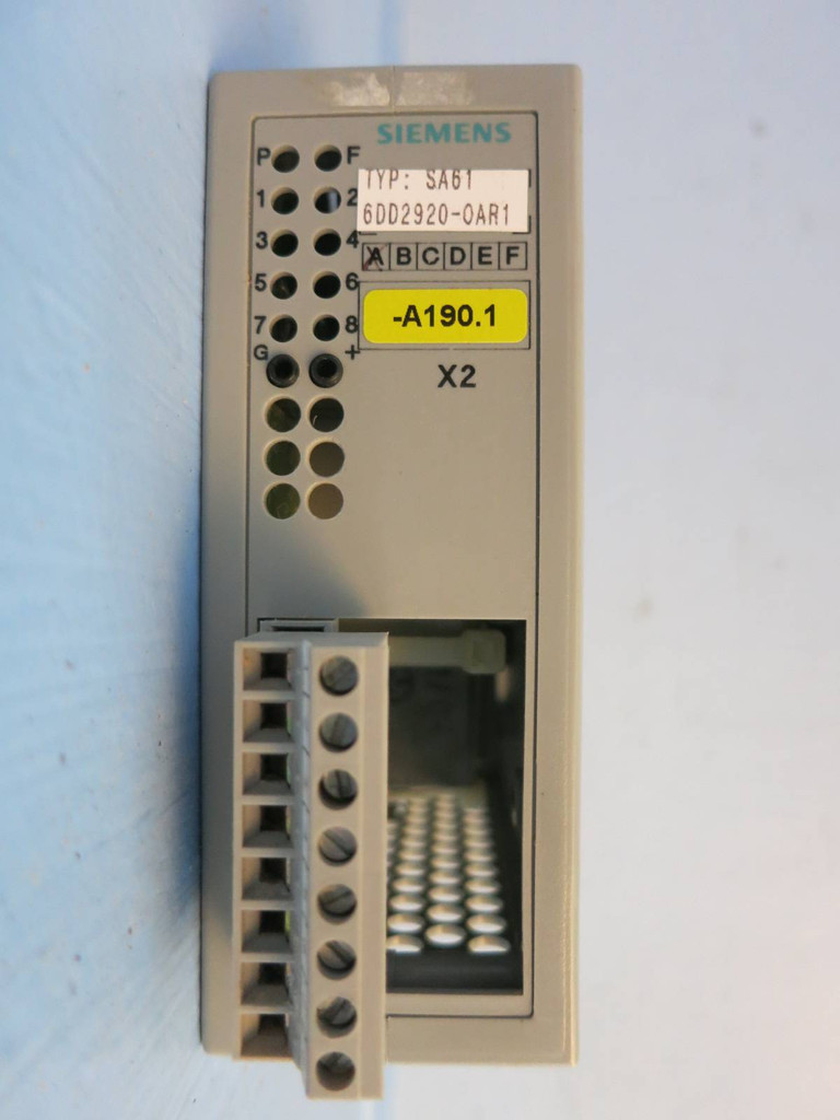 Siemens 6DD2920-0AR1 SA61 SIMADYN D Transformer Module PLC Simatic 6DD292O-OARI (PM1489-4)