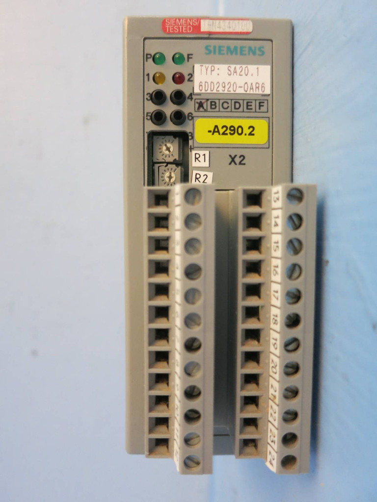 Siemens 6DD2920-0AR6 SA20.1 SIMADYN D Sensing Module PLC Simatic 6DD29200AR6 (PM1488-4)