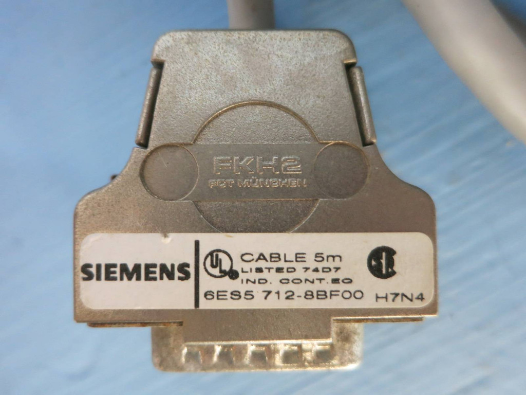 Siemens 6ES5 712-8BF00 5m Cable 15 Pin Simatic S5 PLC Simadyn 6ES57128BF00 8BFOO (PM1548-8)