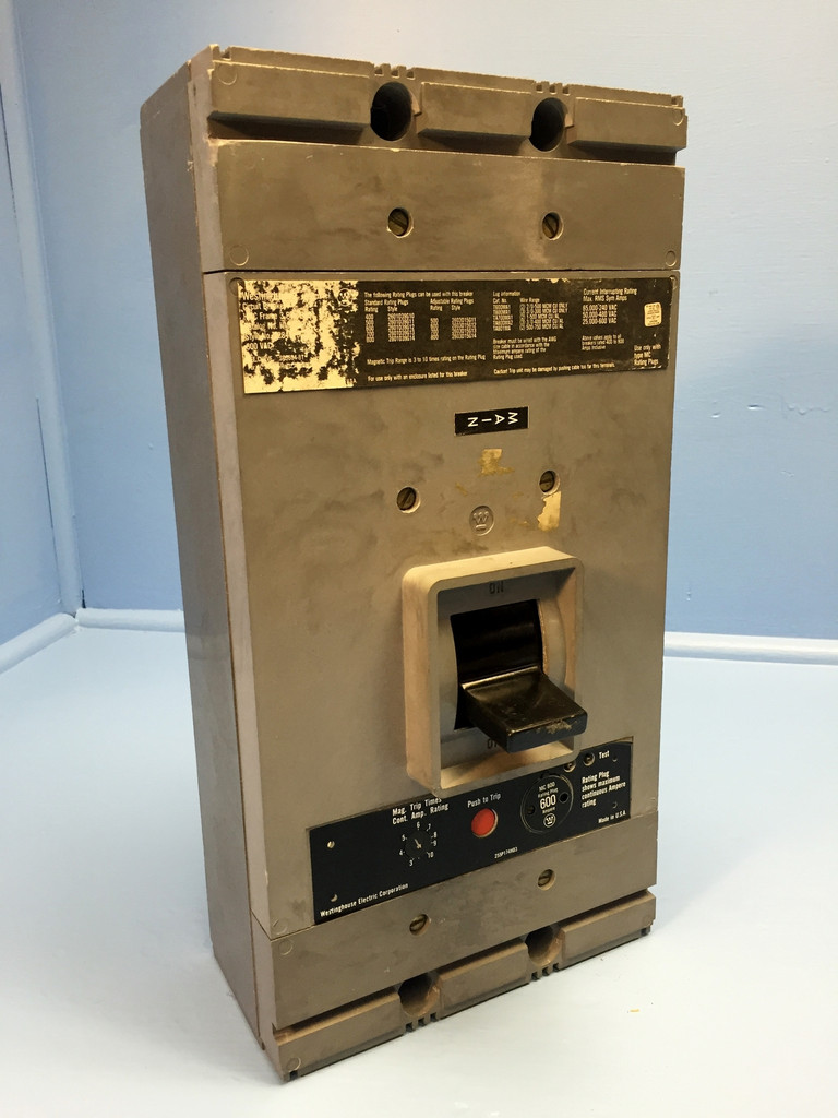 Westinghouse HMC2800F 800 Amp Circuit Breaker w/ 600A Plug CH Cutler-Hammer 800A (EM1097-1)