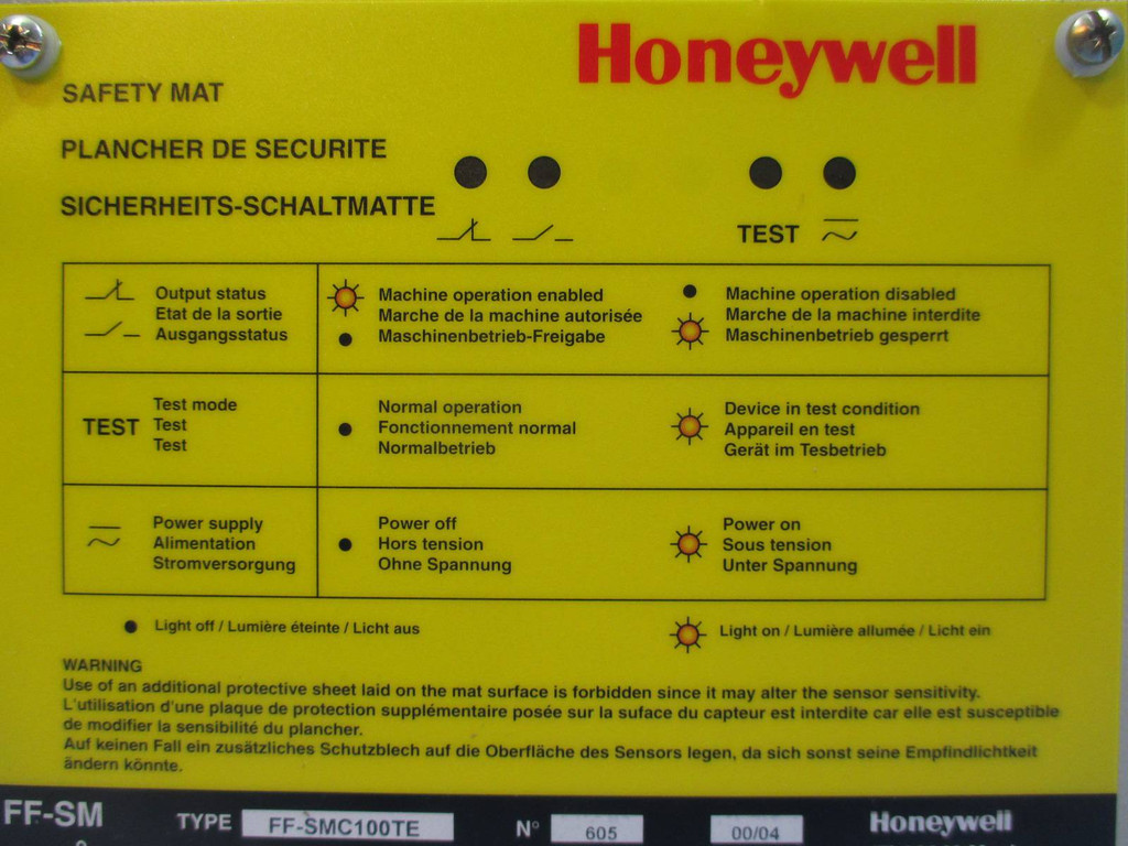 Honeywell FF-SMC100TE Safety Mat FF-SM Controller 120V FFSMC100TE (TK1346-1)