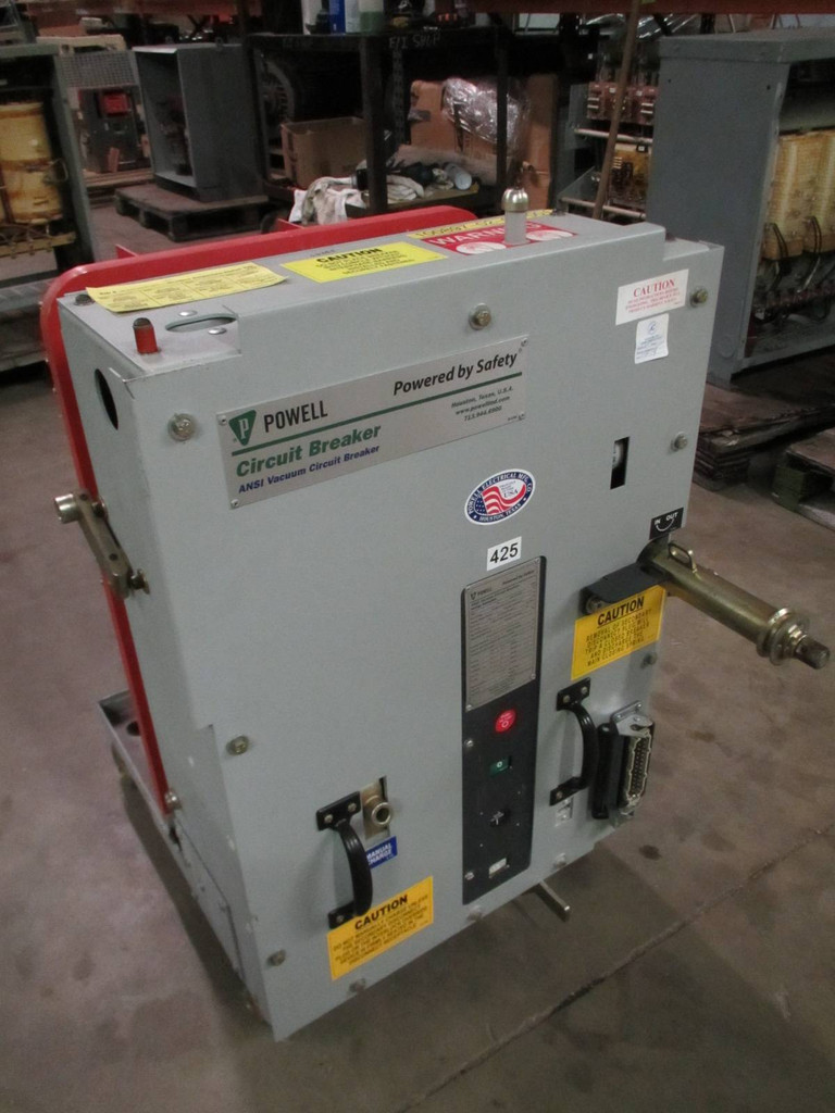 Powell 1200 Amp 05PV36SNDX-1 4.76 kV 125 VDC Vacuum Breaker PowlVac-ND 1200A 5kV (PM1736-2)