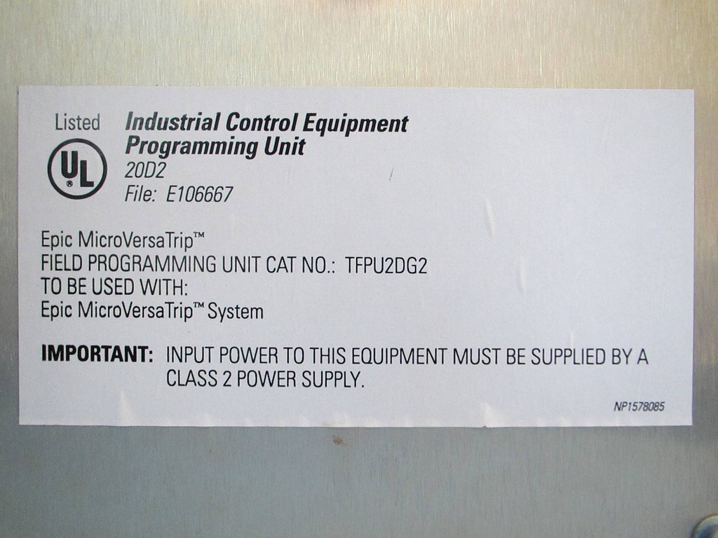 GE Electrical Field Programming Unit TFPU2DG2 Industrial Control Equipment 20D2 (PM1780-1)