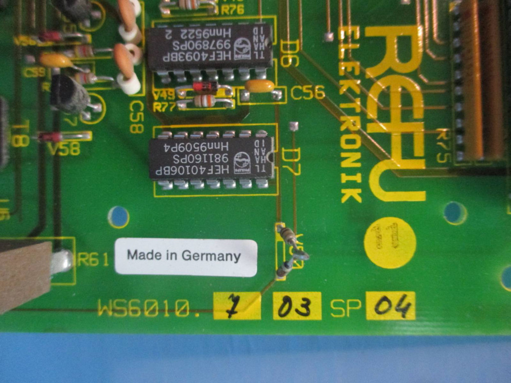 Refu Elektronik WS6010.703 SP04 Siemens Simovert Drive PLC Circuit Board WS6010 (TK1708-1)