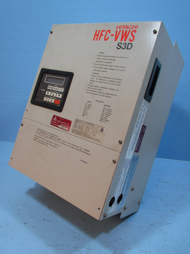 Hitachi HFC-VWS 16HF3D 20 HP S3D AC Transistor Inverter VS Drive 15 HP 460V 31A (NP1321-1)