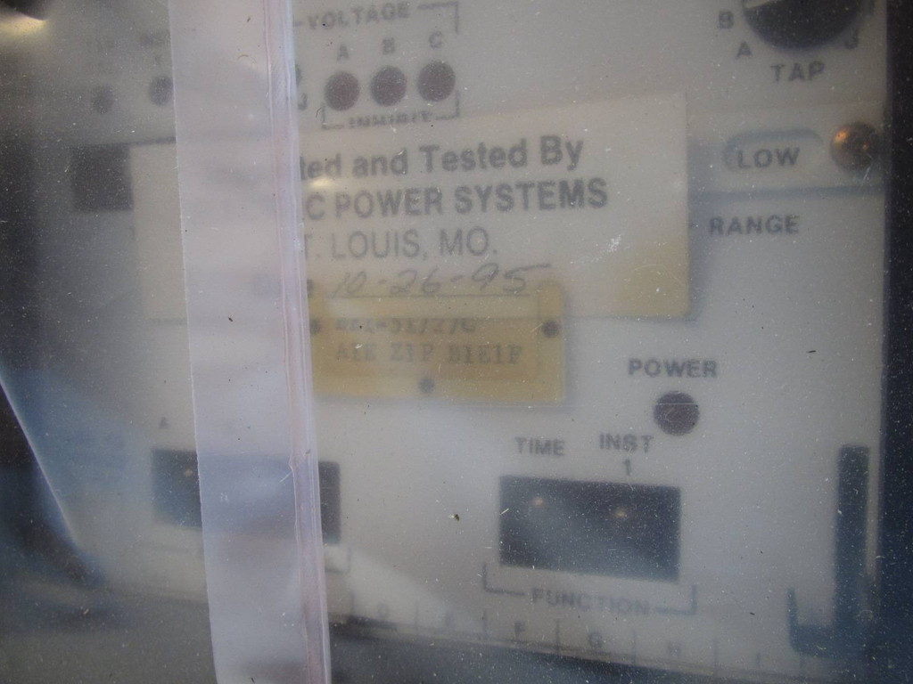 NEW Basler Electric BE151/27C Time Overcurrent A1EZ1PB1E1F Relay