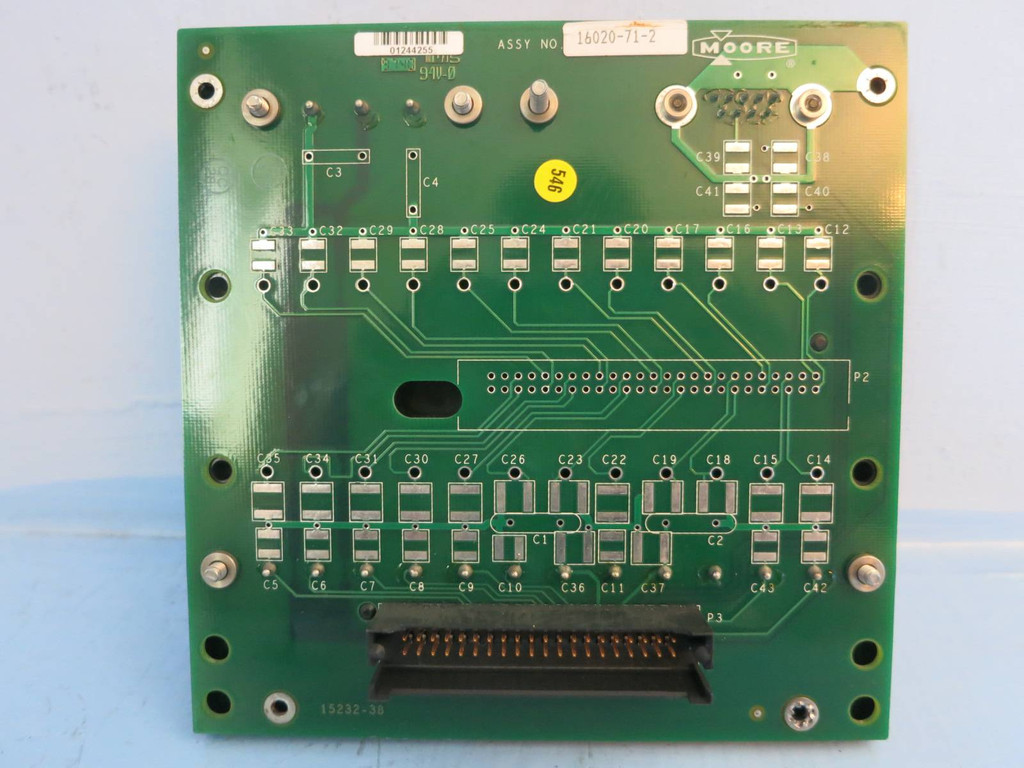 Moore 16020-71-2 / 15232-38 Terminal Connection Power Board PLC Assembly Module (PM2041-1)